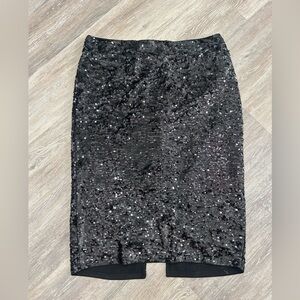 Michael Kors Sequin Pencil Skirt black